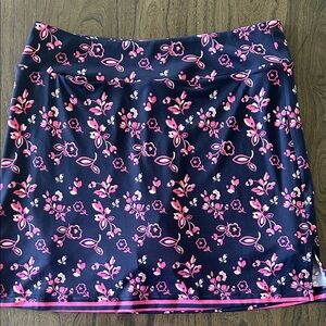 Golftini Floral Golf Skort in Navy and Pink